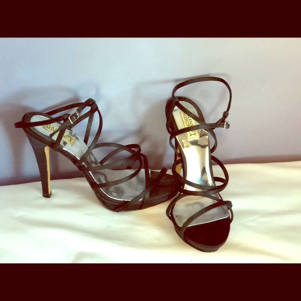Badgley Mischka black Strappy Heels